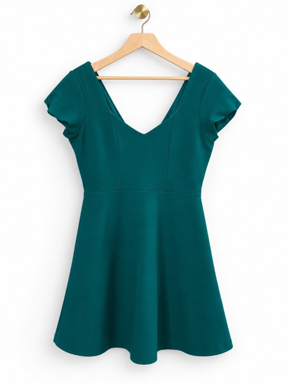 Urban Outfitters NWT Emerald Green Fit & Flare Mini Dress Size 6 Y2K Party